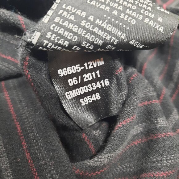 Harley Davidson Men's Pocketed Long Sleeve Button Shirt Size 3XL Pinstripes Big - Picture 7 of 9